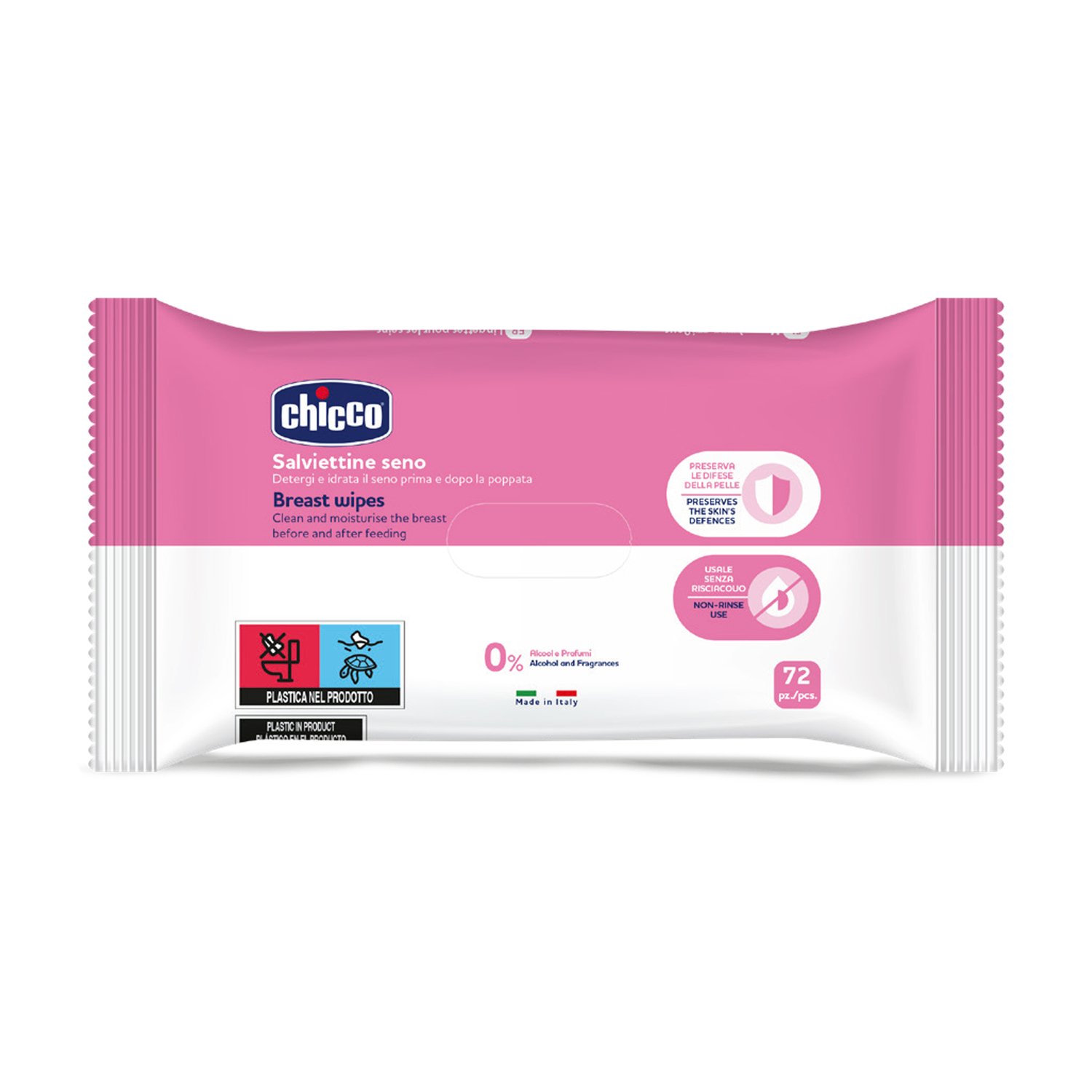 Chicco Cleansing Breast Wipes 16pcs | 72Pcs
